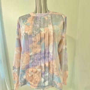 Michelle Stuart vintage pastel blouse